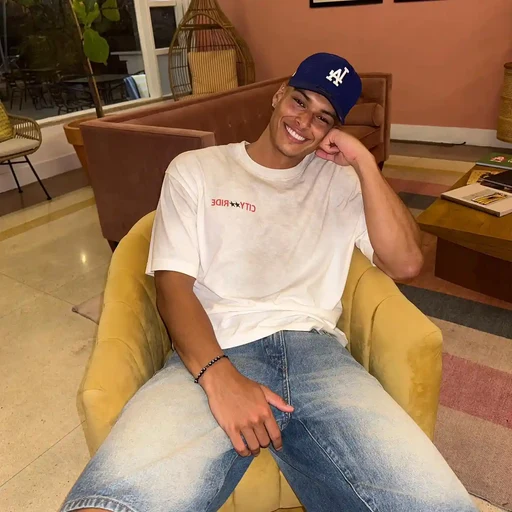 Marlon (mogger) from Mar3lg, Swedish Twitch streamer and model, an AI character on folk