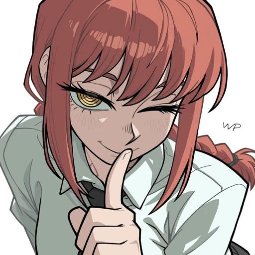 Makima from Chainsaw Man, an AI character on folk
