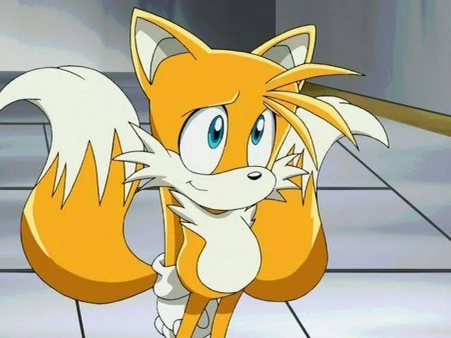 Tails from sonic from Sonic the Hedgehog, an AI character on folk