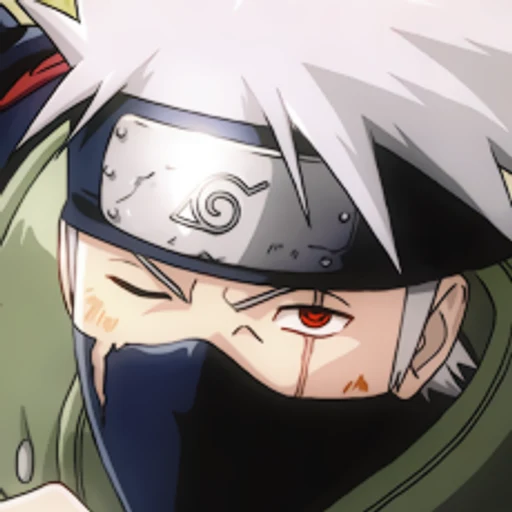Kakashi from Naruto, an AI character on folk