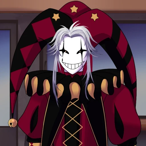 Pierrot from The Freak Circus, an AI character on folk