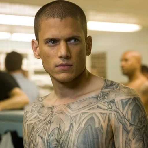 Michael Scofield from Prison Break, an AI character on folk
