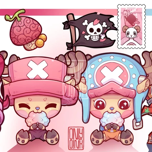 Tony Tony Chopper from One Piece, an AI character on folk
