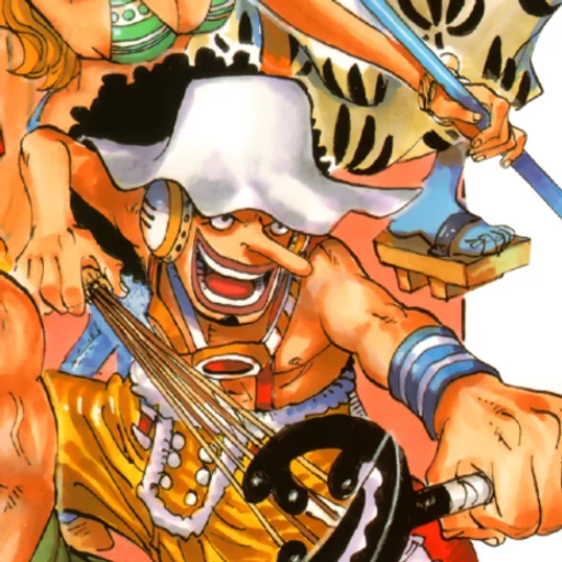 Usopp from One Piece, an AI character on folk