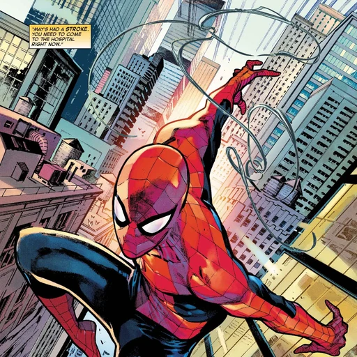 Spiderman from Marvel Comics, an AI character on folk