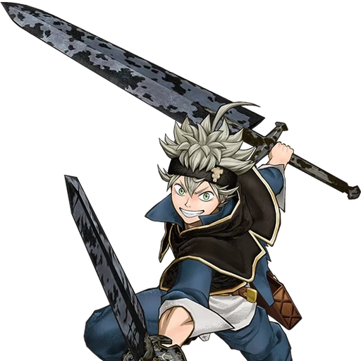 Asta from Black Clover, an AI character on folk