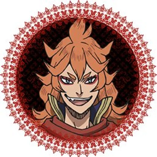 mereoleona vermillion from Black Clover, an AI character on folk