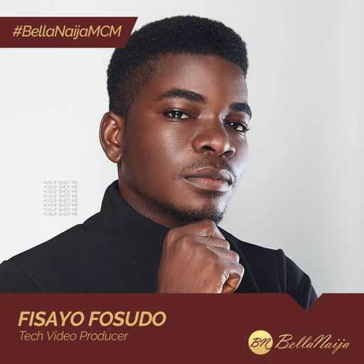 Fisayo from Nigerian tech YouTuber, visual storyteller, an AI character on folk