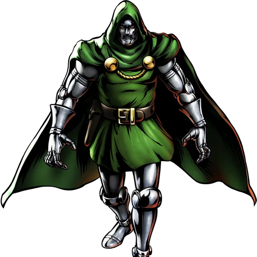 Doctor doom from Marvel Comics, an AI character on folk