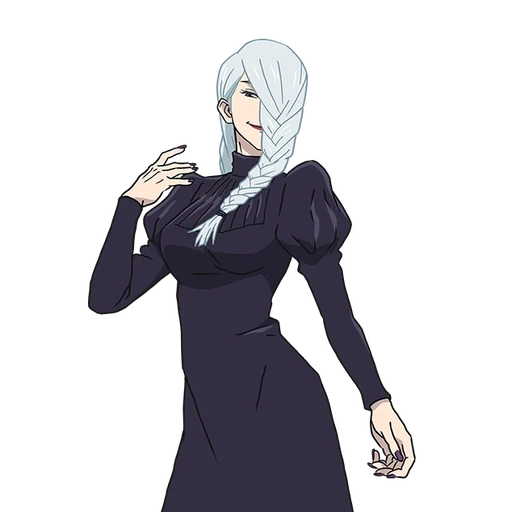Mei mei from Jujutsu Kaisen, an AI character on folk