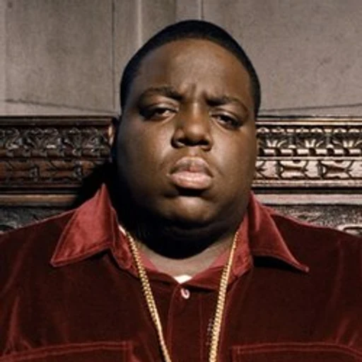 Bigggie from rapper, an AI character on folk