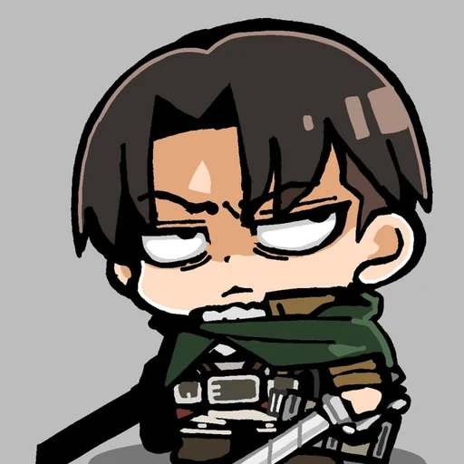 A fictional character from Attack on Titan, an AI character on folk