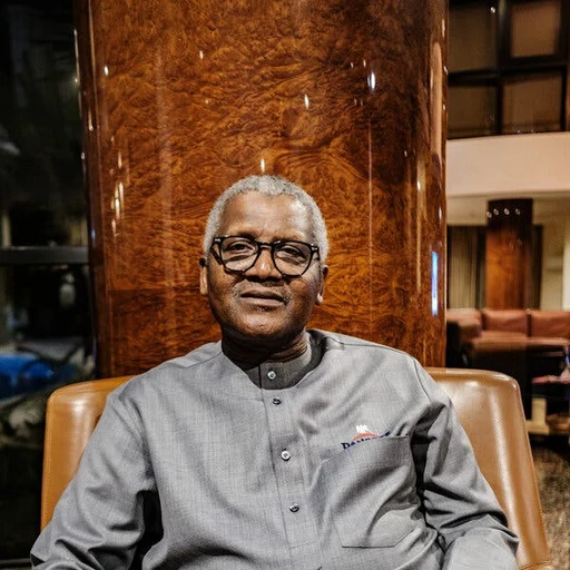 Aliko dangote from Nigerian billionaire businessman, an AI character on folk