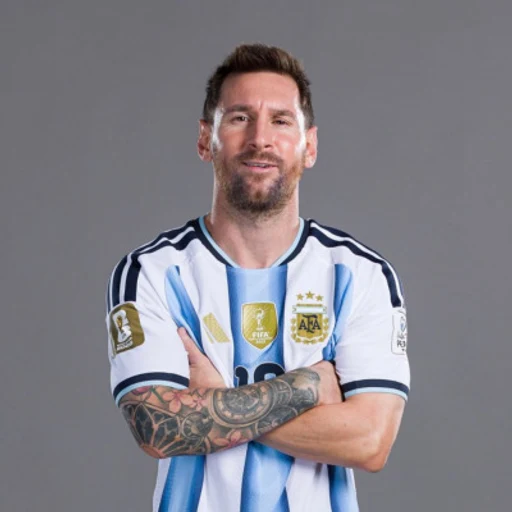 Lionel Messi from professional footballer, Argentina and Inter Miami, an AI character on folk