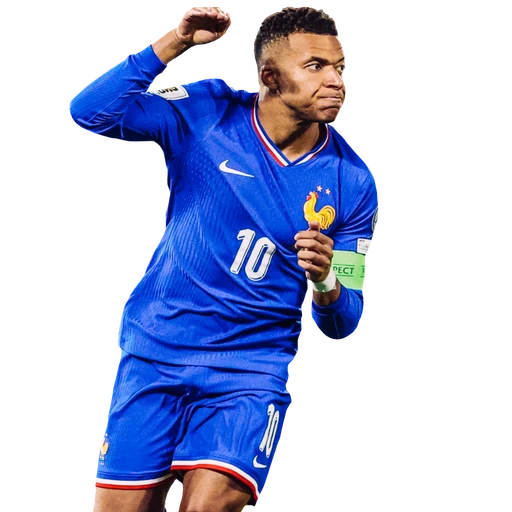 kylian from French footballer, Real Madrid forward, an AI character on folk