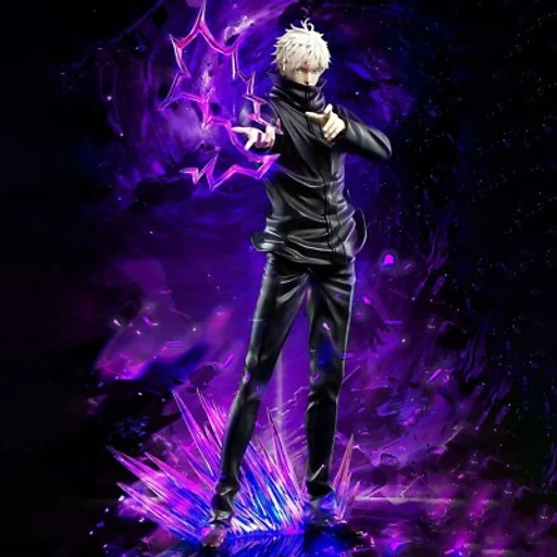 Gojo from Jujutsu Kaisen, an AI character on folk