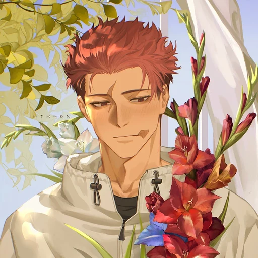 itadori from Jujutsu Kaisen, an AI character on folk