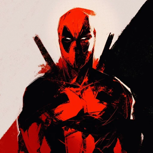 Deadpool from Marvel Comics, an AI character on folk