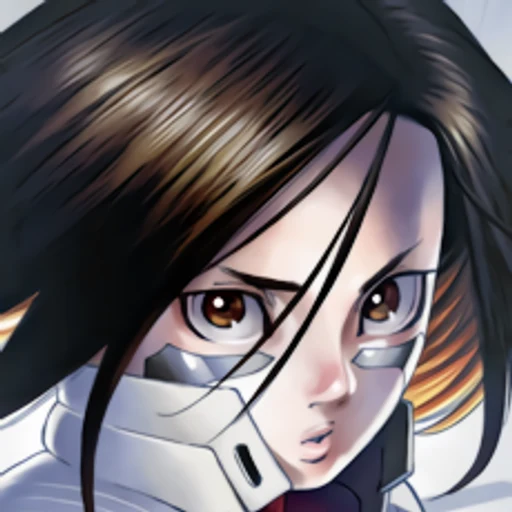 Alita from Battle Angel Alita, an AI character on folk