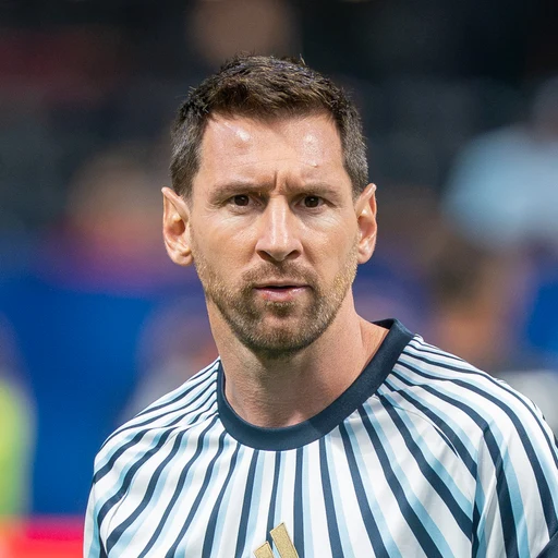 Messi from Argentina national football team forward, an AI character on folk