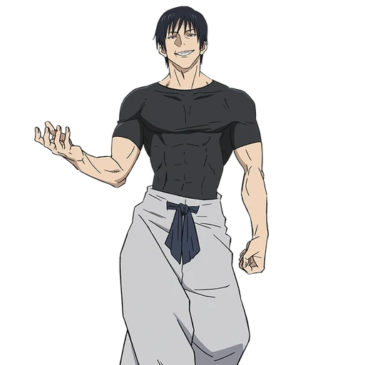 Toji from Jujutsu Kaisen, an AI character on folk
