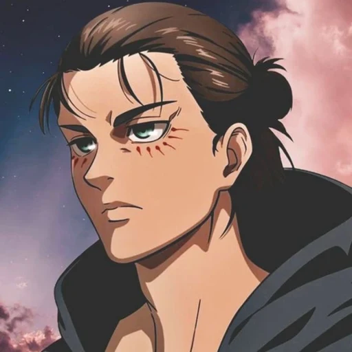 Eren eager from Attack on Titan, an AI character on folk