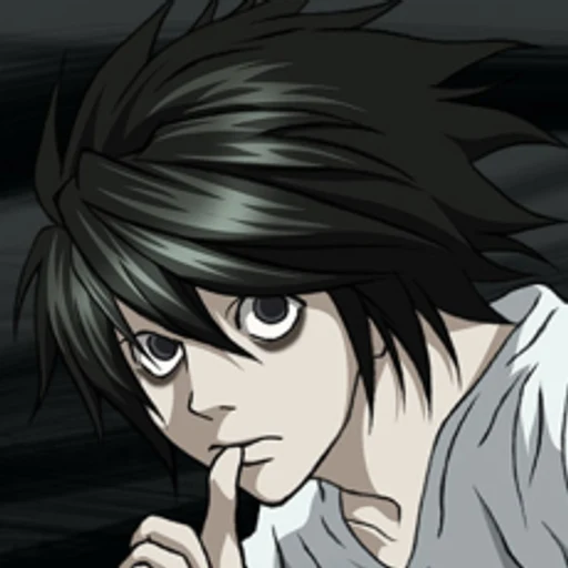 L Lawliet from Death Note, an AI character on folk
