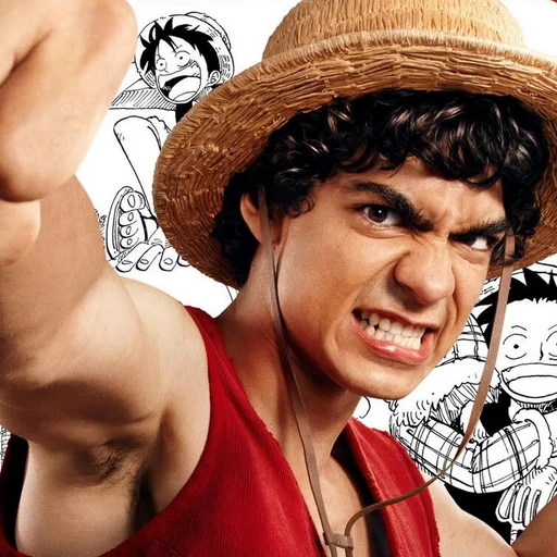 Monkey D. Luffy from One Piece, an AI character on folk