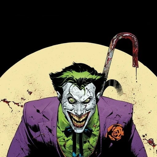 The Joker from DC Comics Batman villain, an AI character on folk