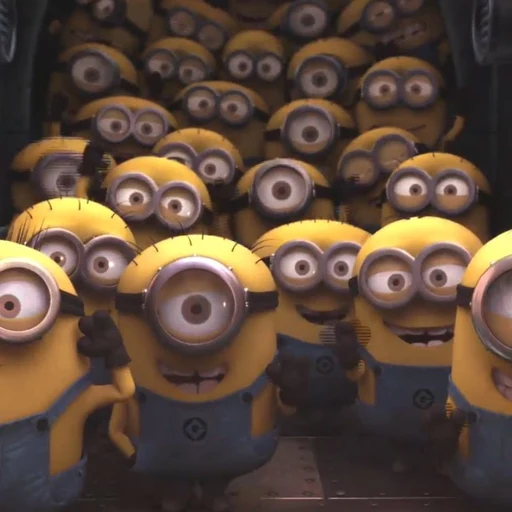 minions from Despicable Me, an AI character on folk