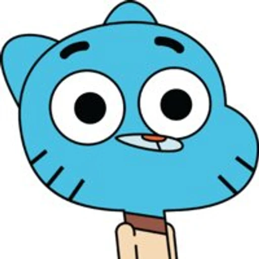 Gumball watterson from The Amazing World of Gumball, an AI character on folk