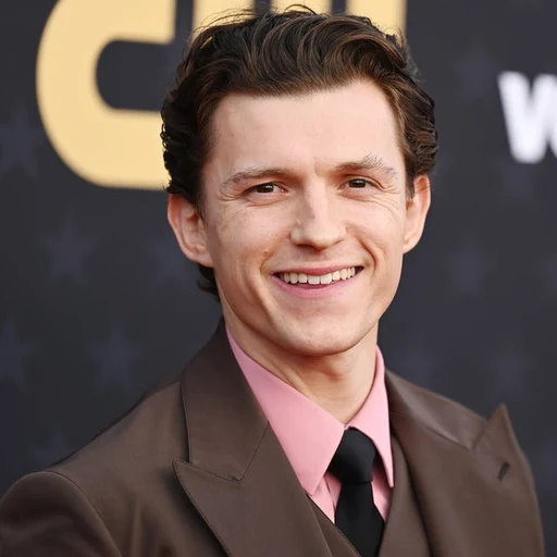 Tom Holland from British actor, Spider-Man, an AI character on folk