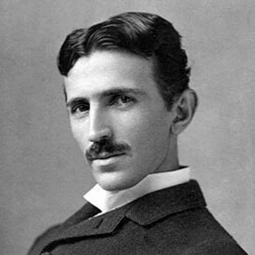 Nikola Tesla from Serbian-American inventor and electrical engineer, an AI character on folk