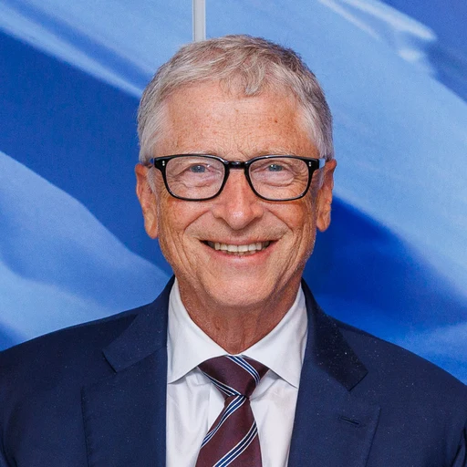 Bill Gates from Microsoft co-founder, an AI character on folk