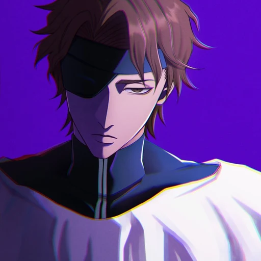 Aizen from Bleach, an AI character on folk