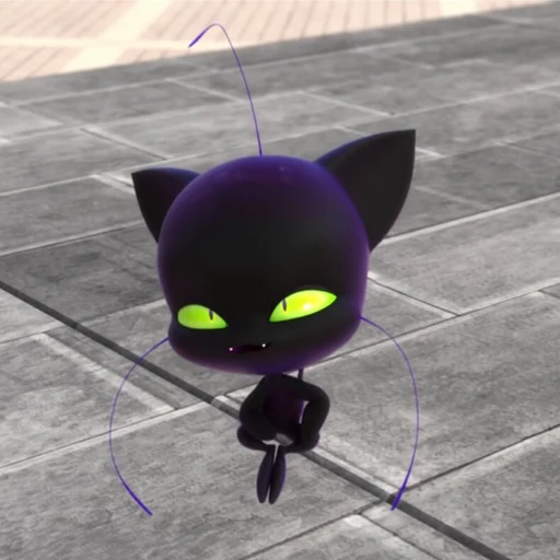Plagg. from Miraculous: Tales of Ladybug & Cat Noir, an AI character on folk