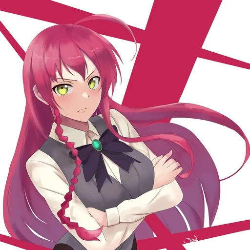 Emi from The Devil Is a Part-Timer!, an AI character on folk