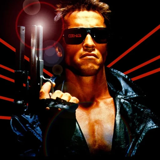Terminator from T-800, Cyberdyne Model 101, Terminator franchise, an AI character on folk
