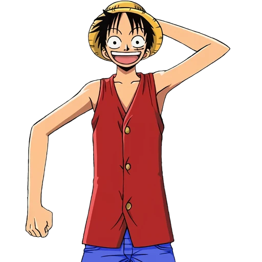 Luffy from One Piece, an AI character on folk