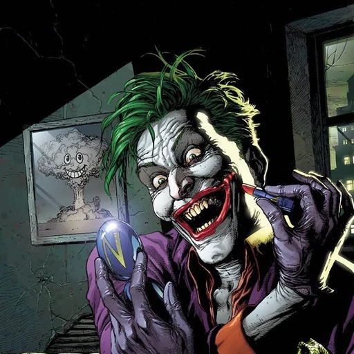 Joker from DC Comics Batman villain, an AI character on folk
