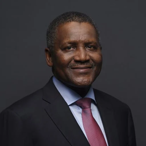 aliko dangote from Nigerian businessman, Dangote Group, an AI character on folk