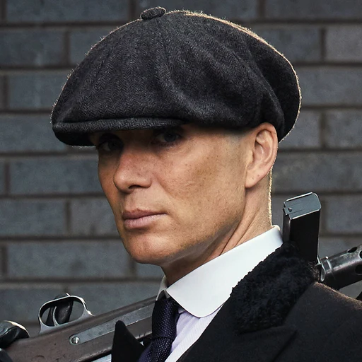 Tommy Shelby from Peaky Blinders, an AI character on folk