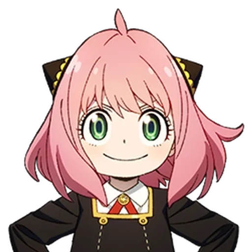 Anya Forger from Spy x Family, an AI character on folk