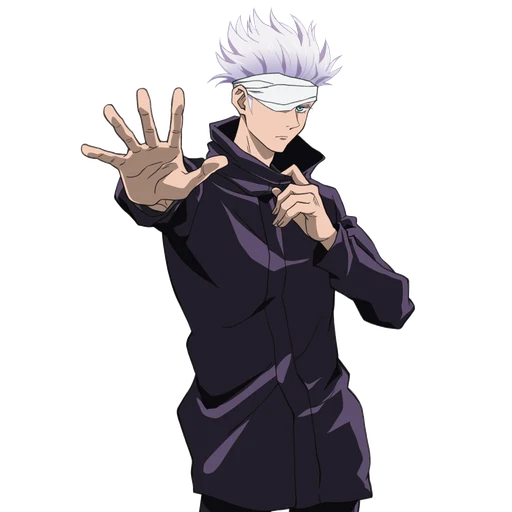 Gojo saturo from Jujutsu Kaisen, an AI character on folk