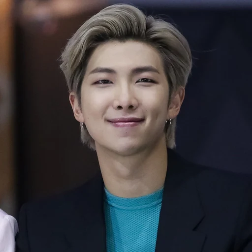 Kim Namjoon from BTS leader, rapper, an AI character on folk