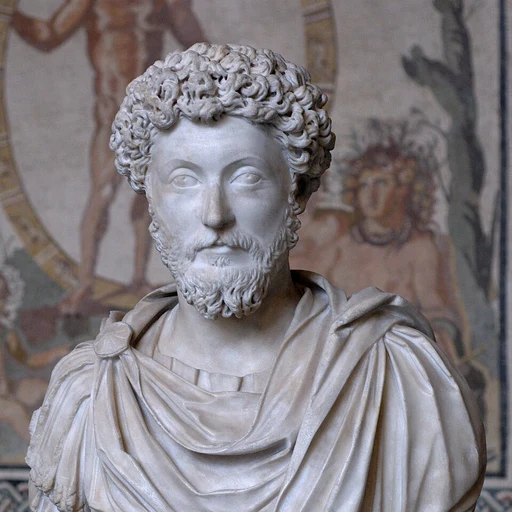 Marcus Aurelius from Roman emperor and Stoic philosopher, an AI character on folk