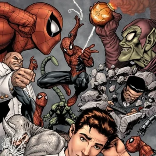 Spider-Man from Peter Parker, Marvel Comics, an AI character on folk