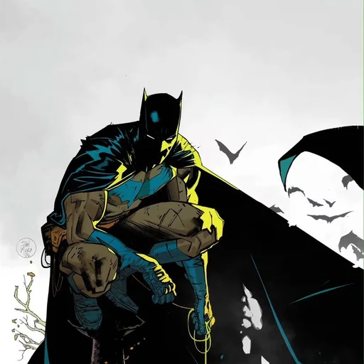 Batman from DC Comics, an AI character on folk
