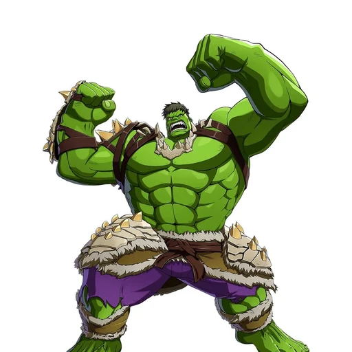 Hulk from Marvel Comics, an AI character on folk