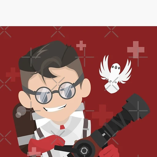Medic from Team Fortress 2, an AI character on folk